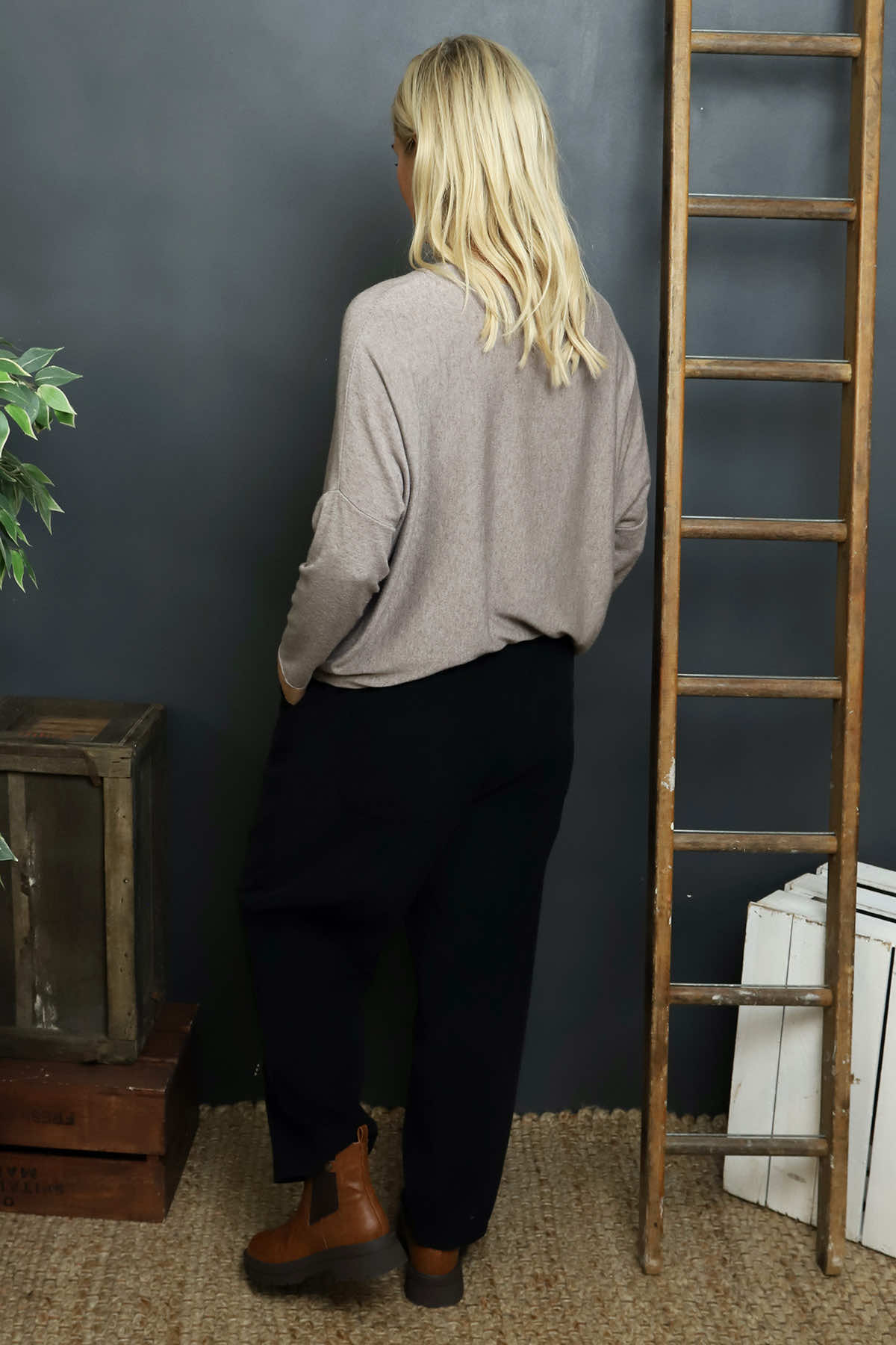 Myleene Needlecord Trousers Black