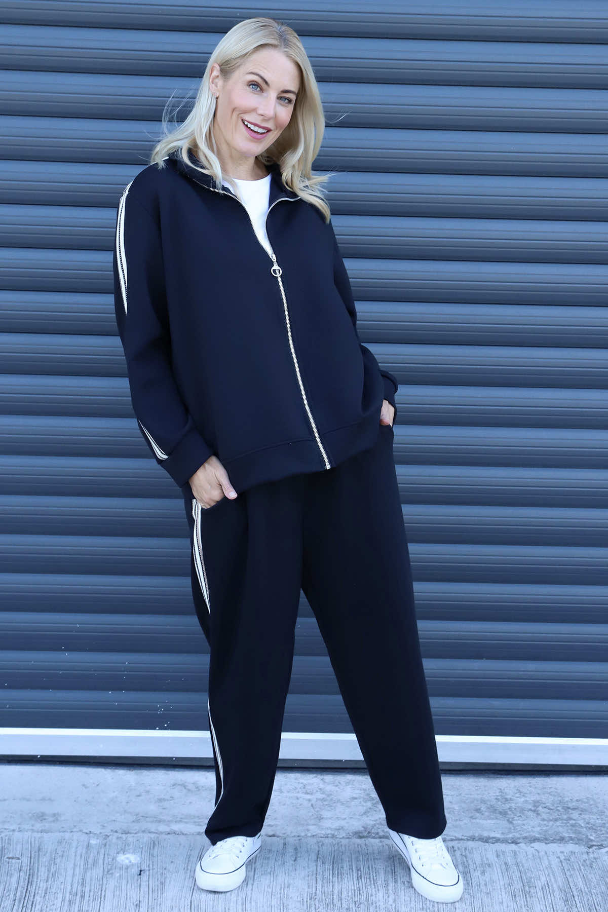 Safiya Zip Jacket Black