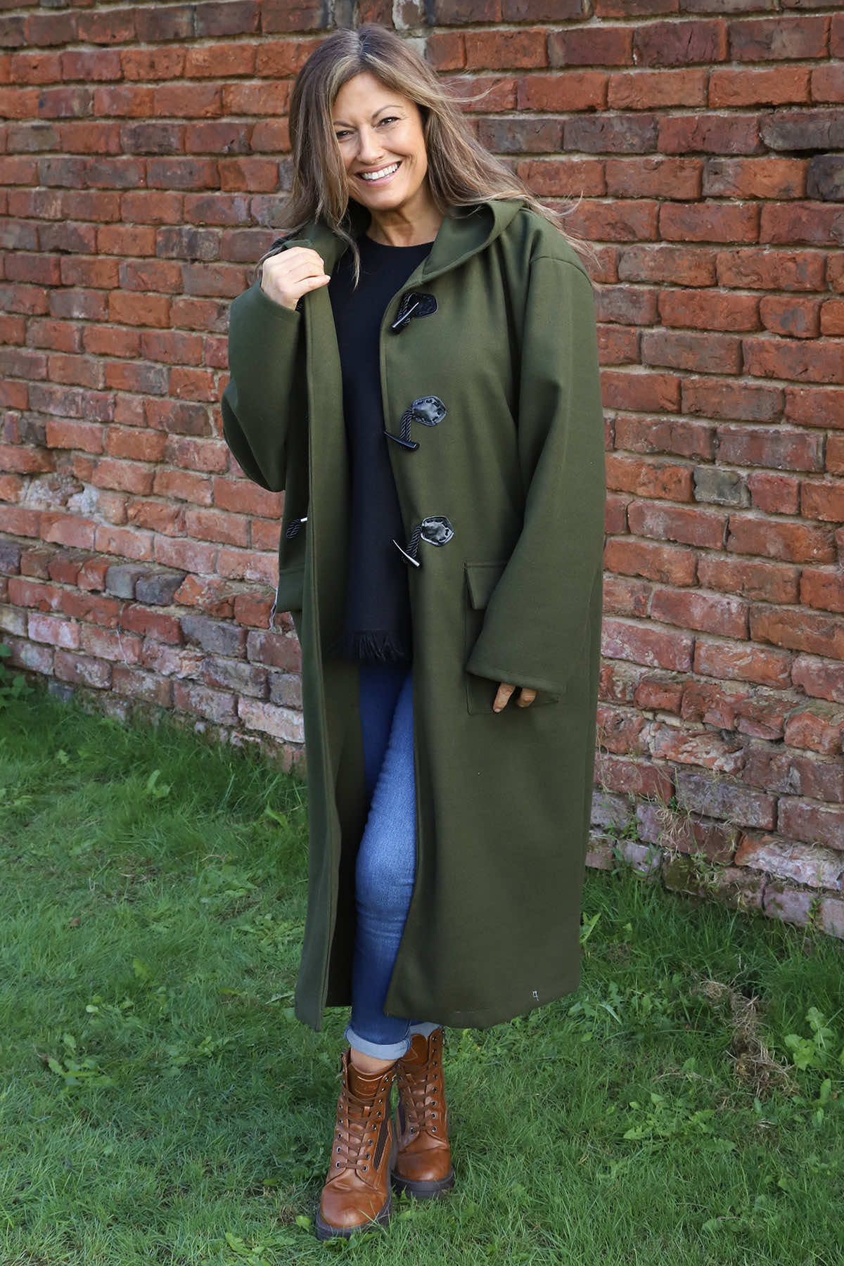 Sally Fringe Hem Jumper Black