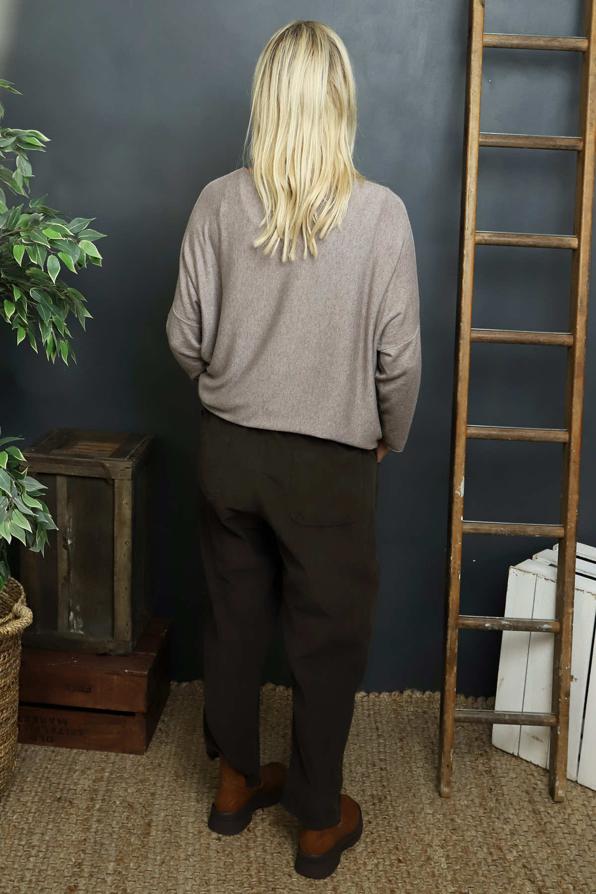 Myleene Needlecord Trousers Cocoa