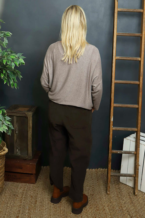 Myleene Needlecord Trousers Cocoa - Image 4