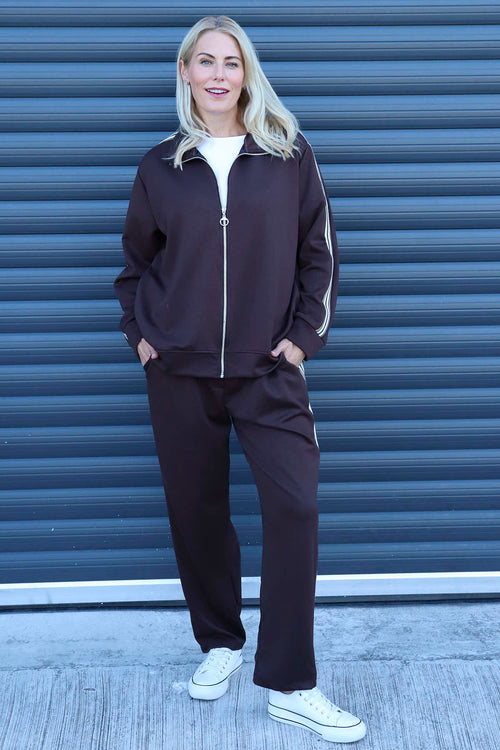 Safiya Zip Jacket Cocoa - Image 2