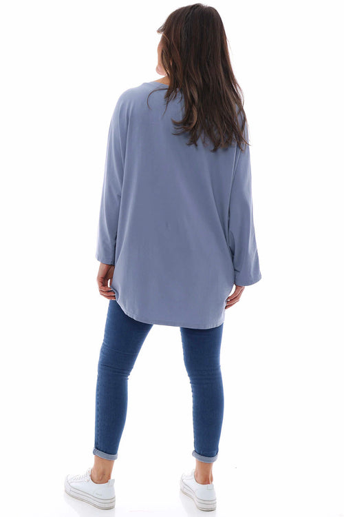 Amy Crossover Cotton Top Blue - Image 8