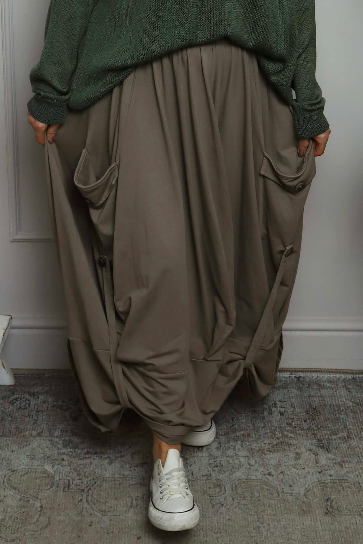 Lavone Cotton Skirt Mocha