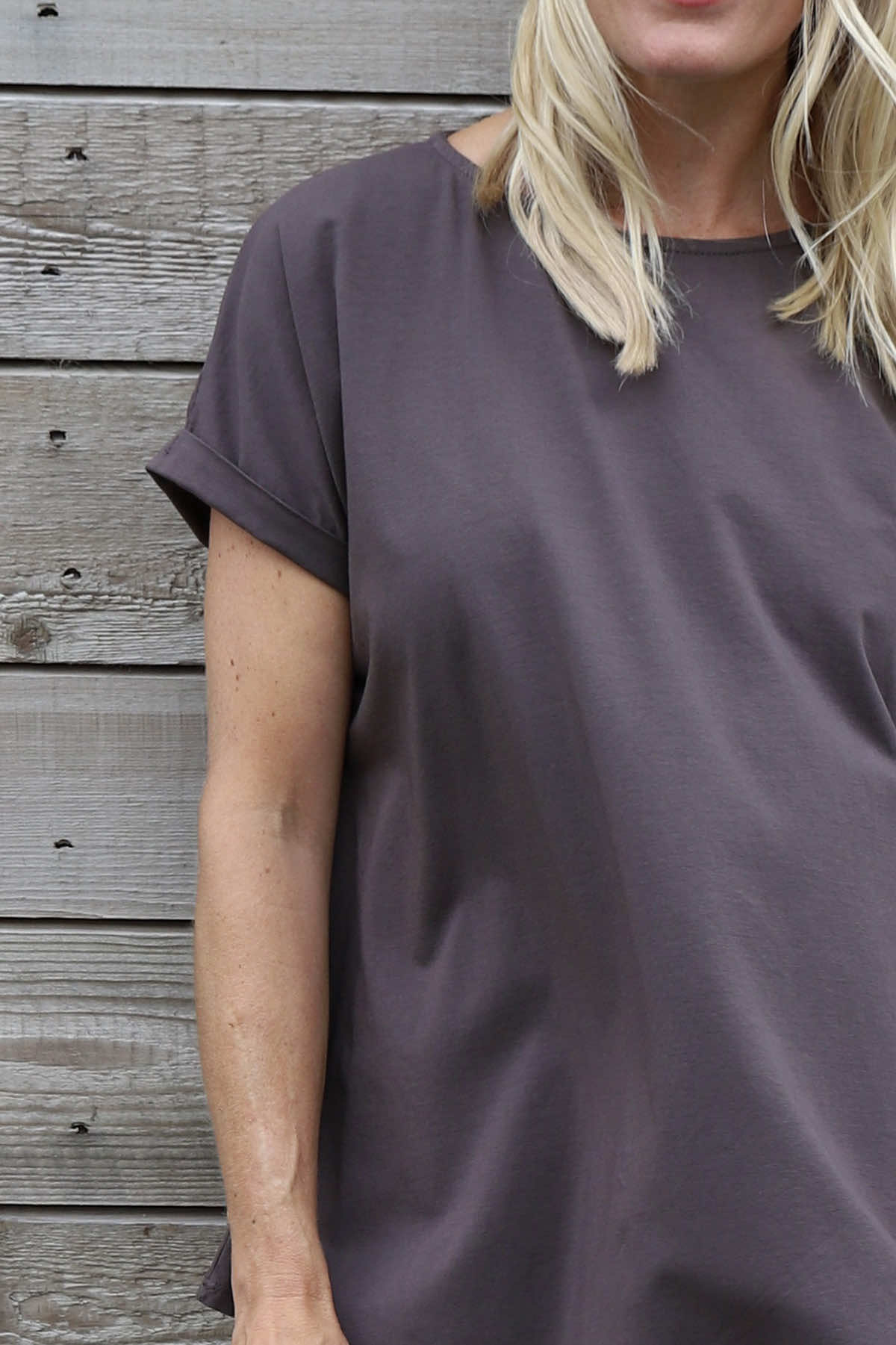Genevieve Cotton Tee Cocoa