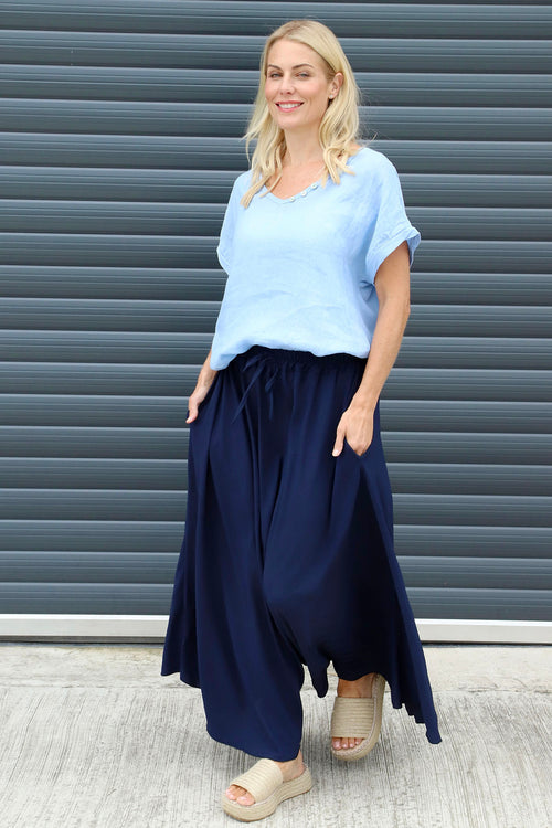 Ellie V-Neck Top Powder Blue - Image 1