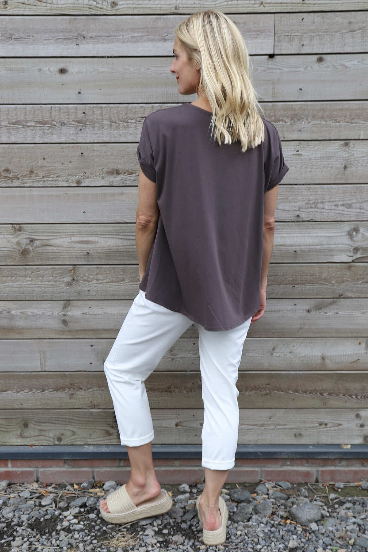Genevieve Cotton Tee Cocoa
