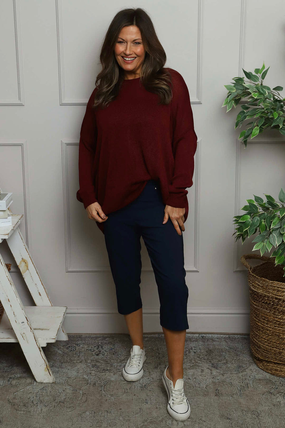 Stori Capri Trousers Navy