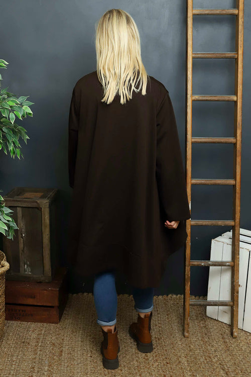 Ernestina Button Jacket Cocoa - Image 4