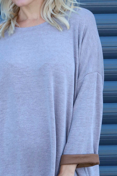 Cailina Knitted Jumper Mocha - Image 3