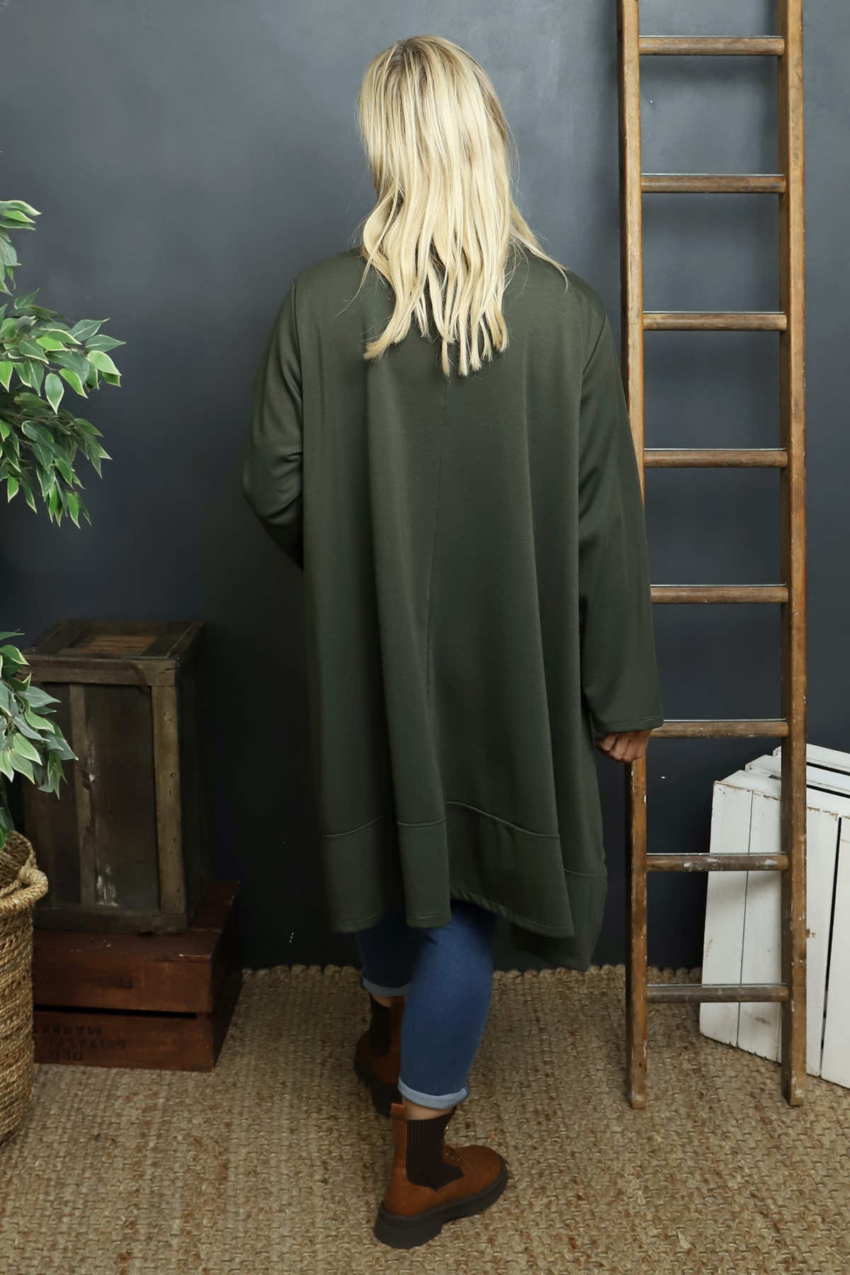 Ernestina Button Jacket Khaki