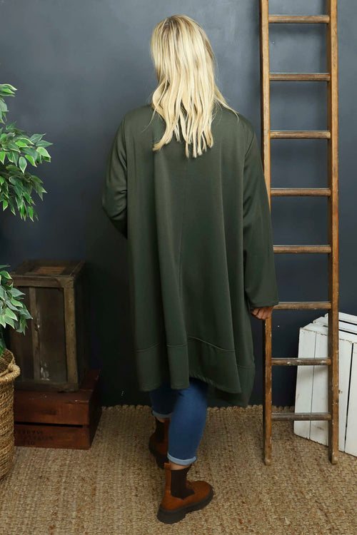 Ernestina Button Jacket Khaki - Image 4