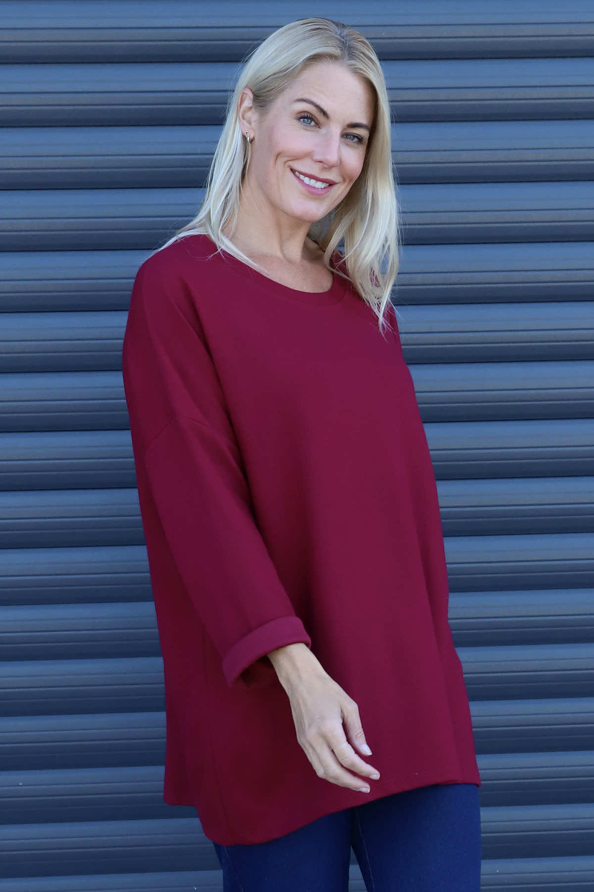 Cailina Knitted Jumper Wine