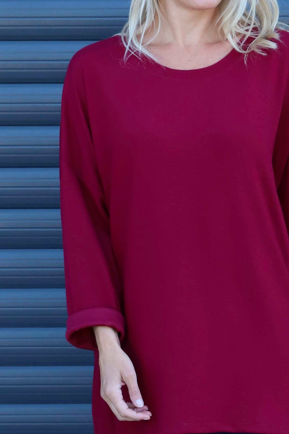 Cailina Knitted Jumper Wine