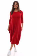 Boswin Dress Red Red - Boswin Dress Red
