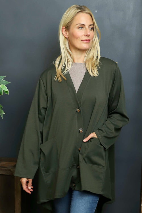 Ernestina Button Jacket Khaki