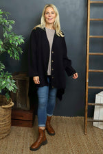 Ernestina Button Jacket Black Black - Ernestina Button Jacket Black