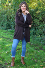 Brooklyn Tie Knitted Cardigan Cocoa Cocoa - Brooklyn Tie Knitted Cardigan Cocoa