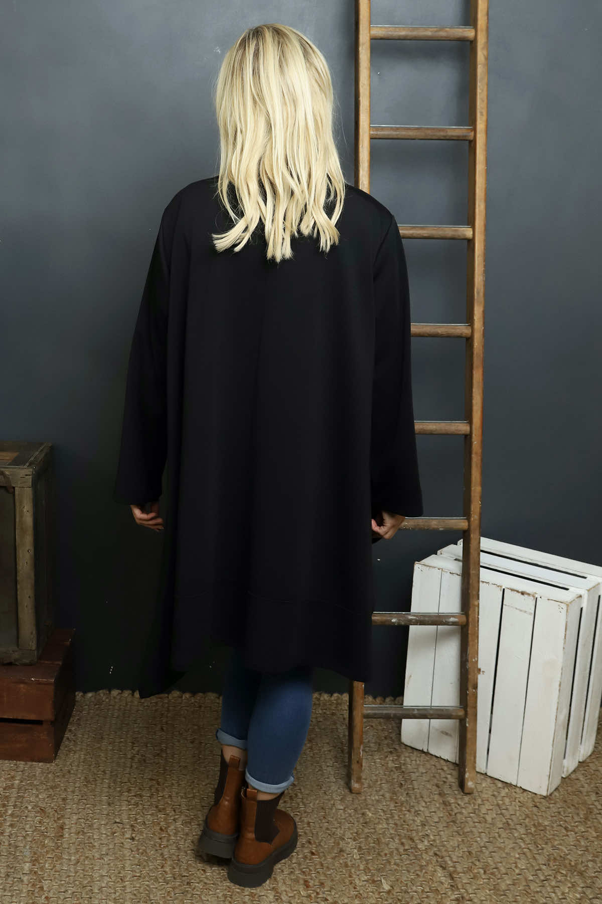 Ernestina Button Jacket Black