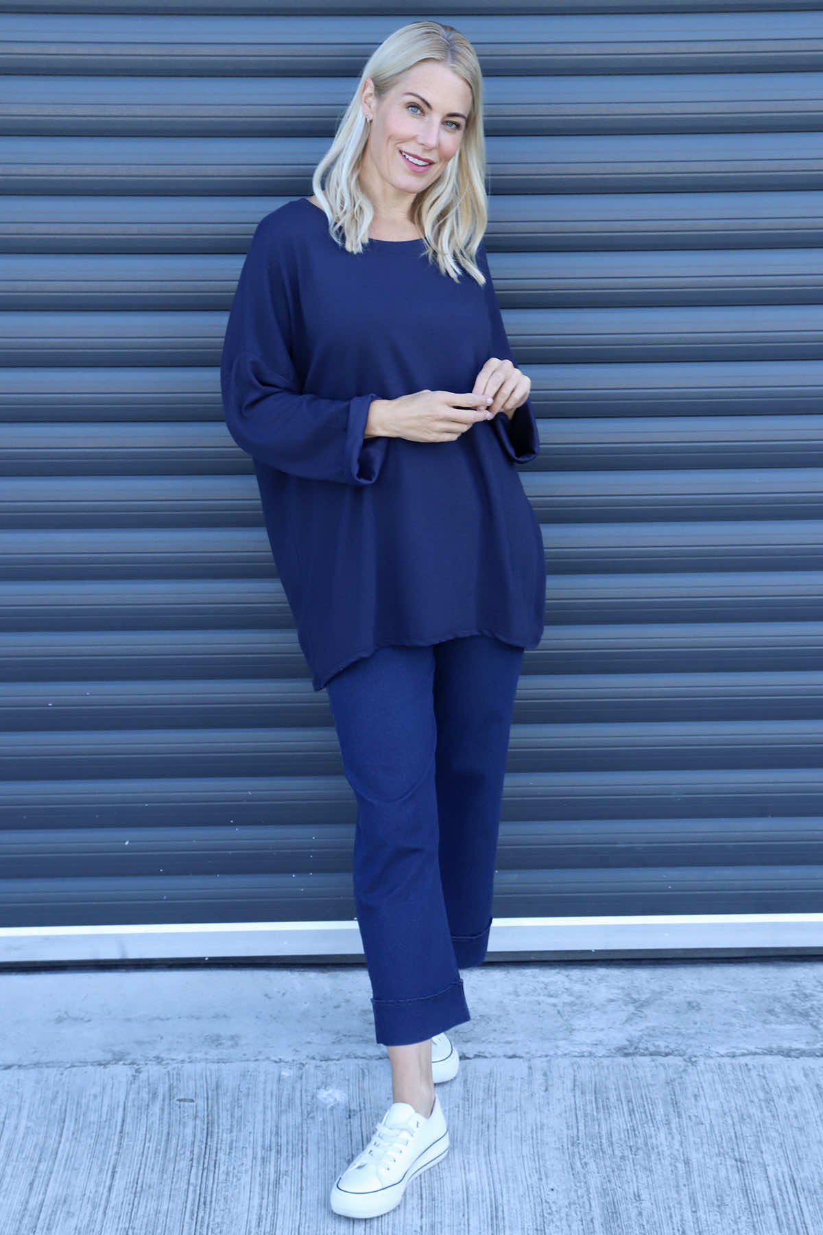 Cailina Knitted Jumper Navy