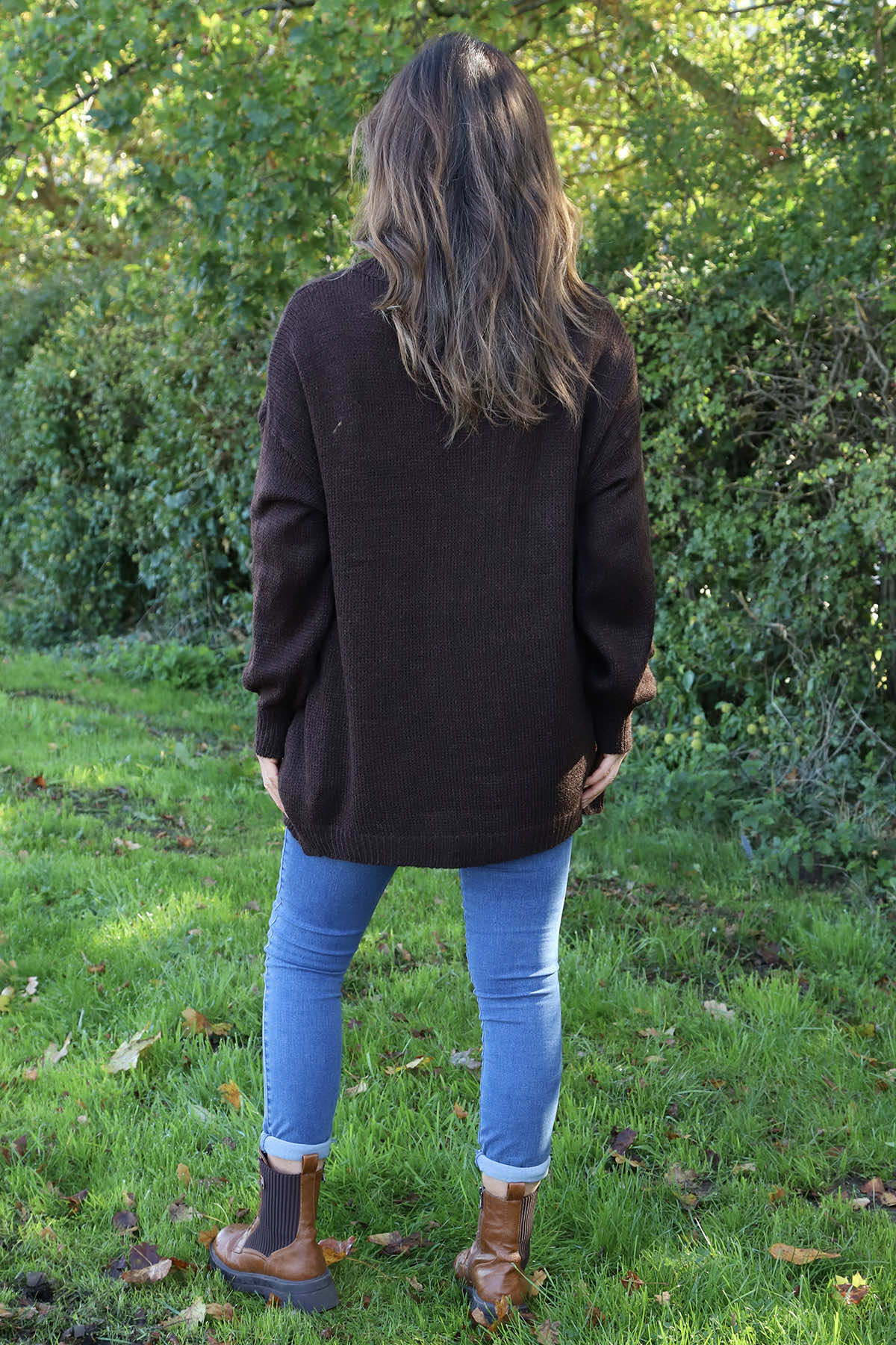 Brooklyn Tie Knitted Cardigan Cocoa