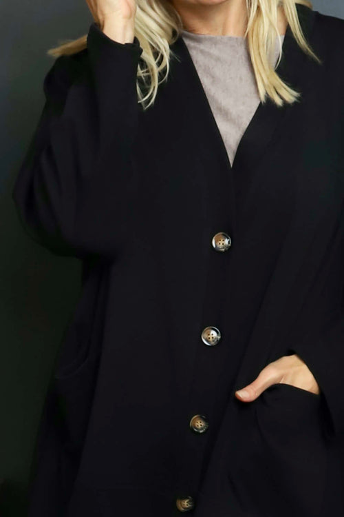 Ernestina Button Jacket Black - Image 3
