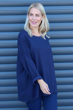 Cailina Knitted Jumper Navy