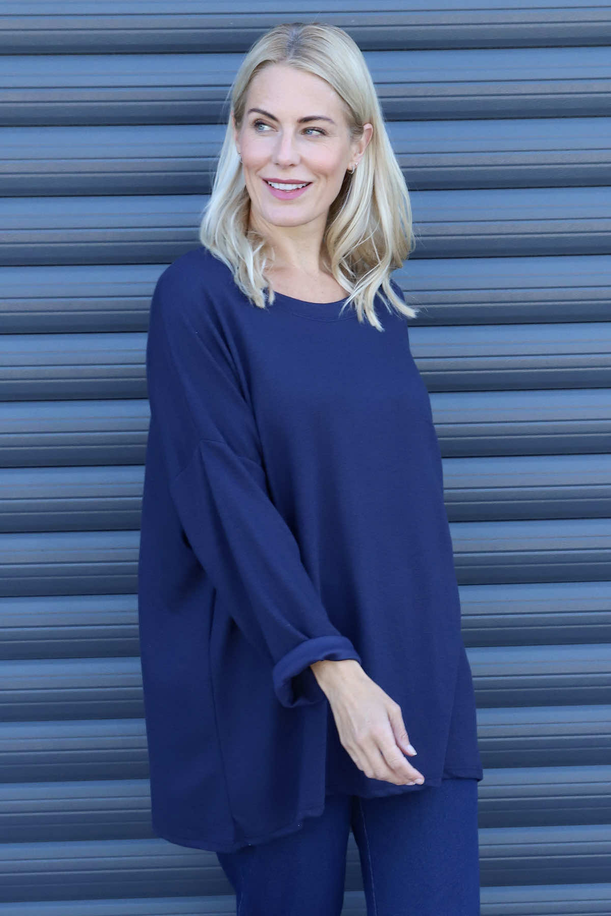 Cailina Knitted Jumper Navy