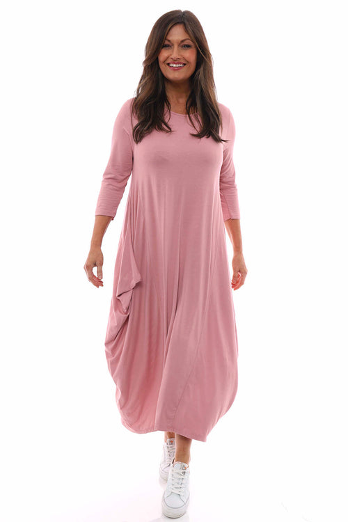 Boswin Dress Dusky Pink - Image 1