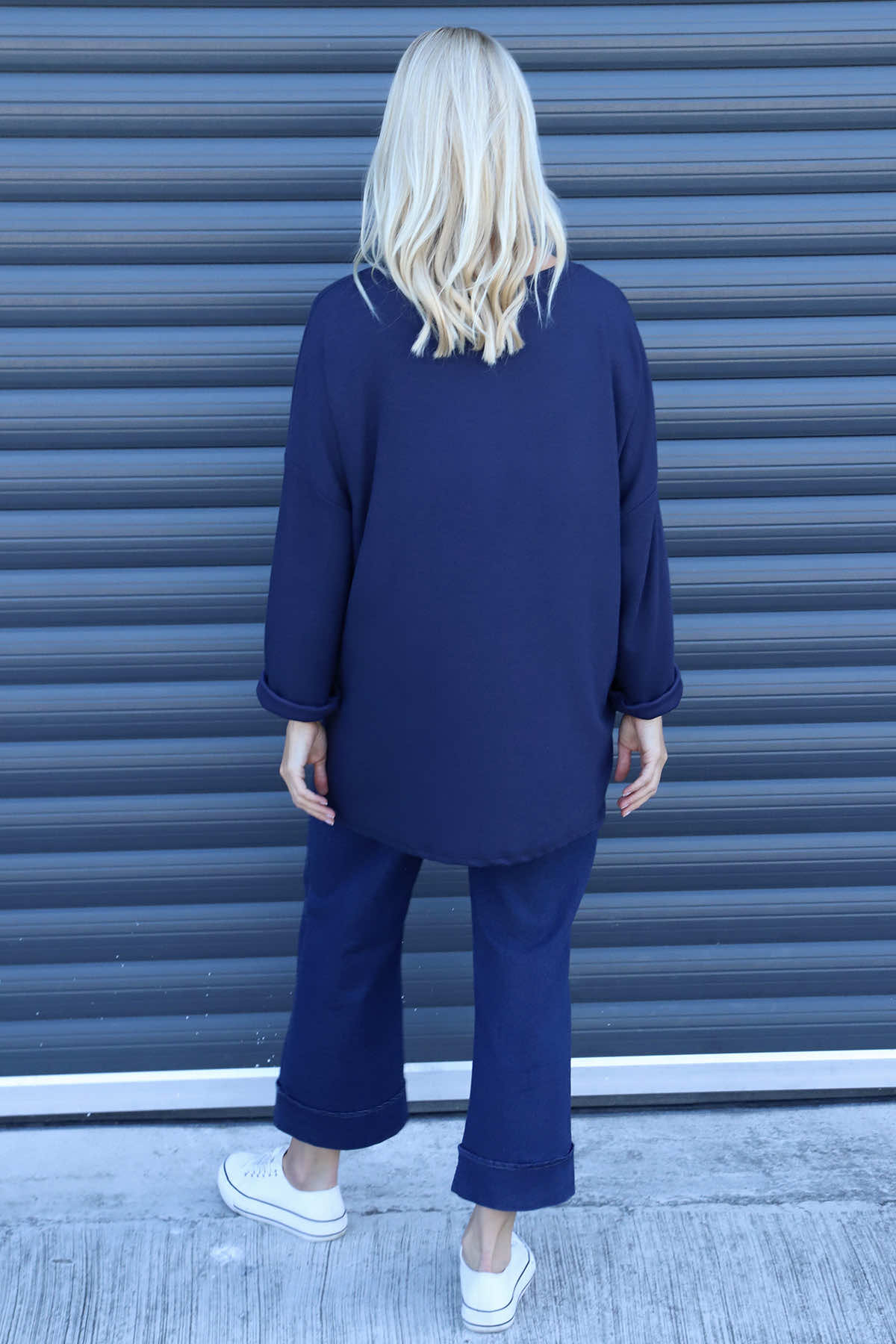 Cailina Knitted Jumper Navy