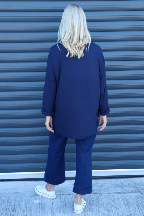 Cailina Knitted Jumper Navy - Image 4