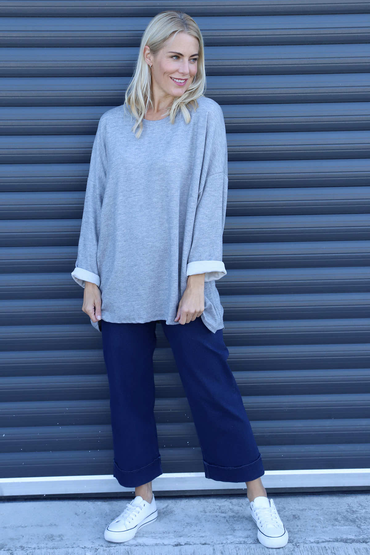 Cailina Knitted Jumper Grey