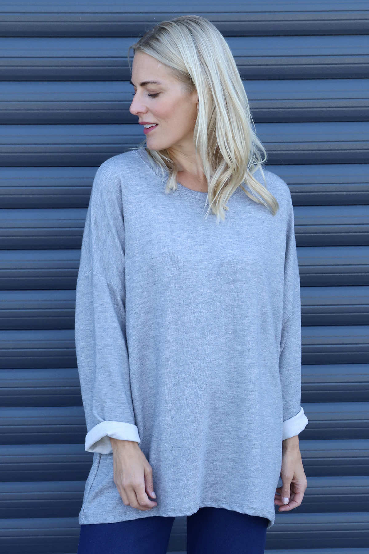 Cailina Knitted Jumper Grey