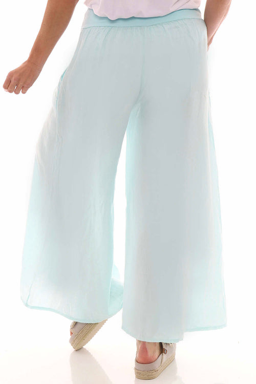 Brietta Linen Trousers Mint - Image 6