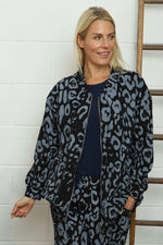 Katana Leopard Cotton Jacket Black Black - Katana Leopard Cotton Jacket Black