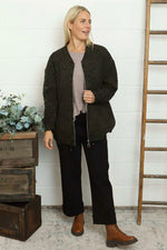 Katana Leopard Cotton Jacket Khaki Khaki - Katana Leopard Cotton Jacket Khaki