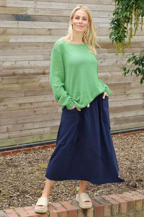 Eleanor Button Detail Knit Top Olive - Image 4