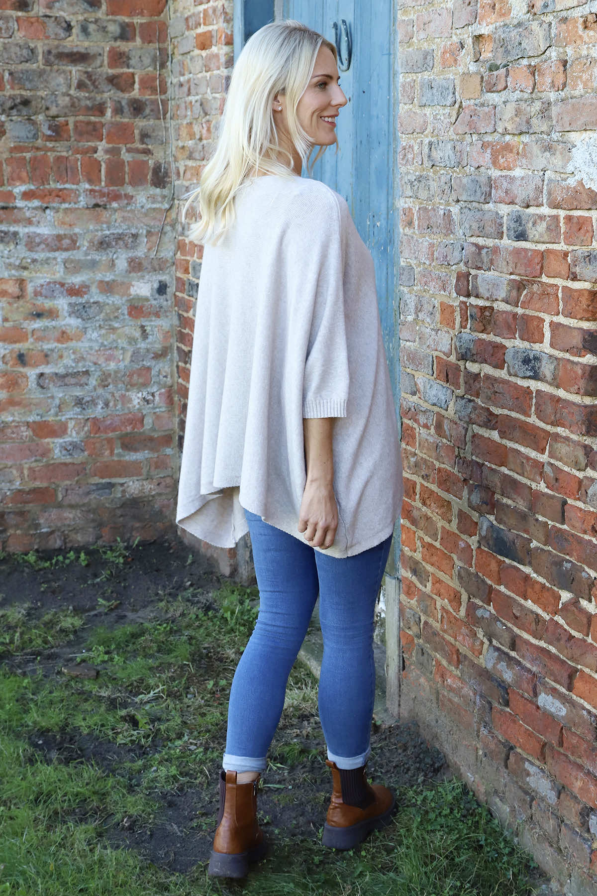 Saffron Knitted Jumper Stone