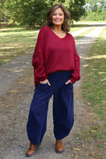 Primrose Needlecord Trousers Navy Navy - Primrose Needlecord Trousers Navy