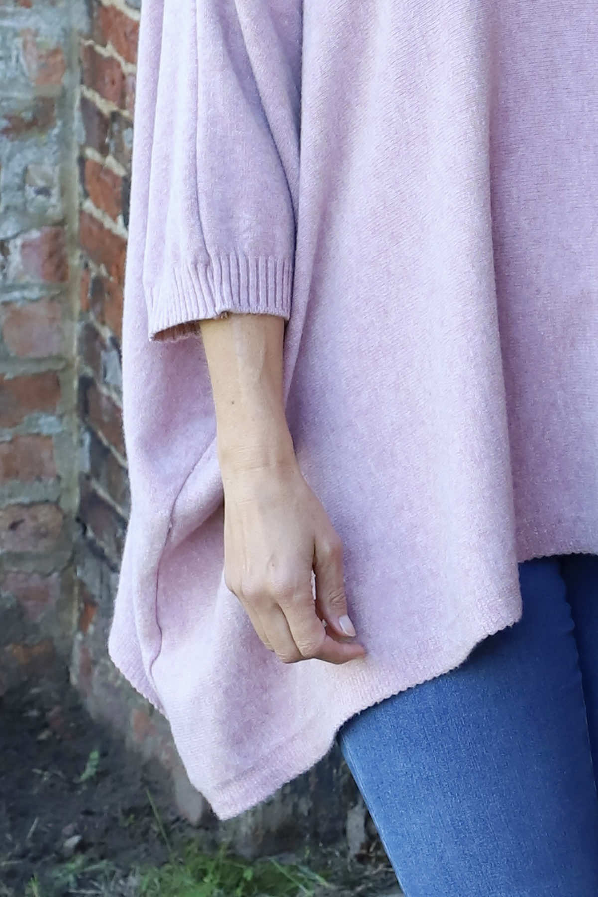 Saffron Knitted Jumper Pink