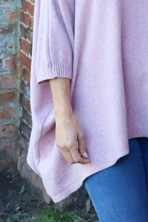 Saffron Knitted Jumper Pink - Image 3