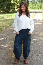 Primrose Needlecord Trousers Charcoal Charcoal - Primrose Needlecord Trousers Charcoal