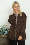Katana Leopard Cotton Jacket Cocoa