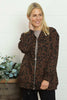 Katana Leopard Cotton Jacket Cocoa