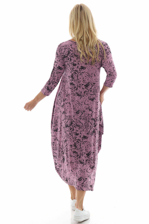 Etienne Print Dress Lilac - Image 4