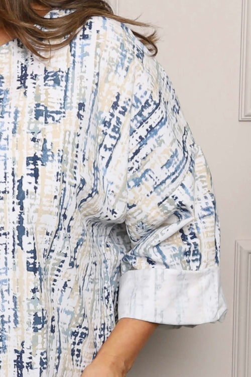 Danita Print Needlecord Top White - Image 3