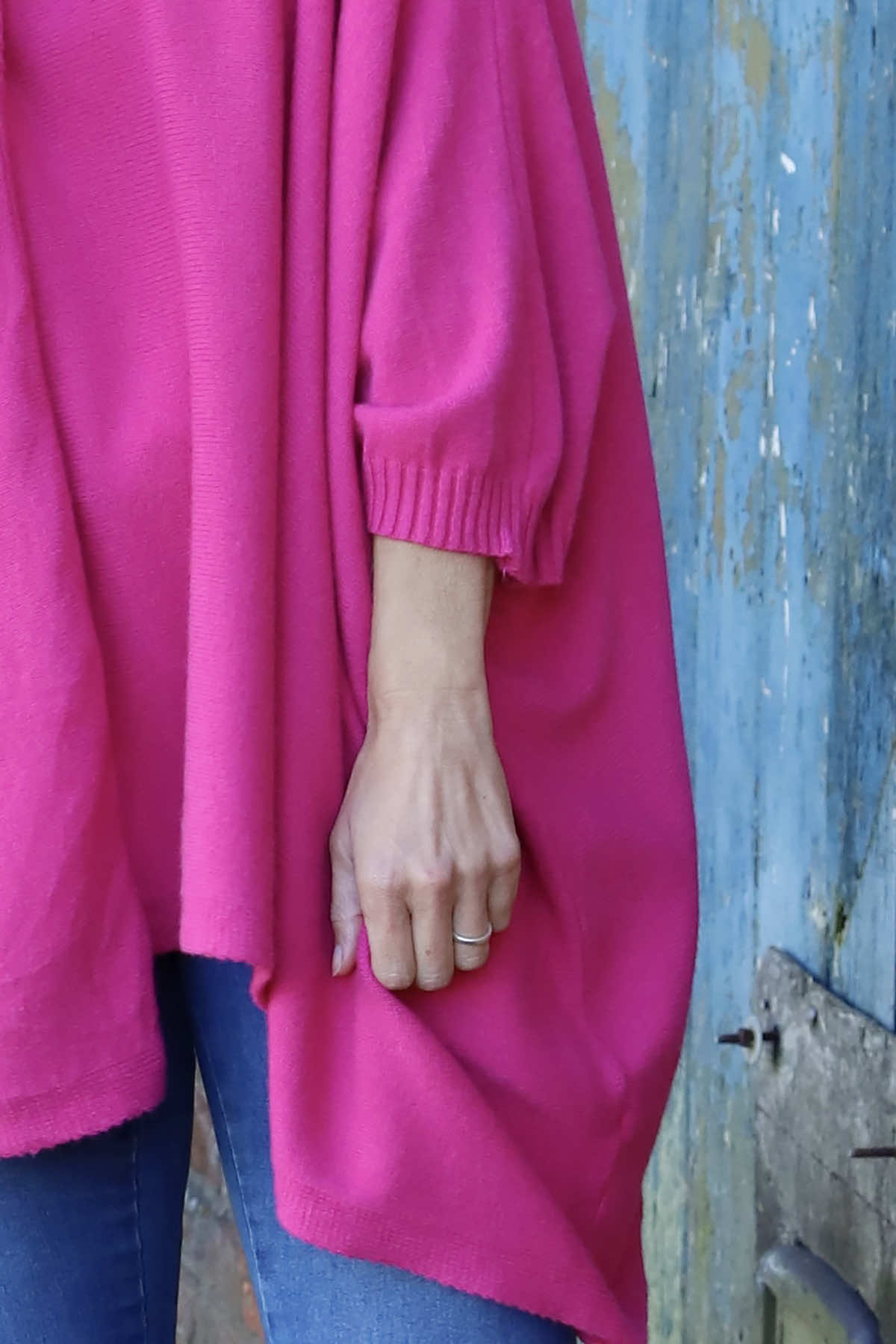 Saffron Knitted Jumper Fuchsia