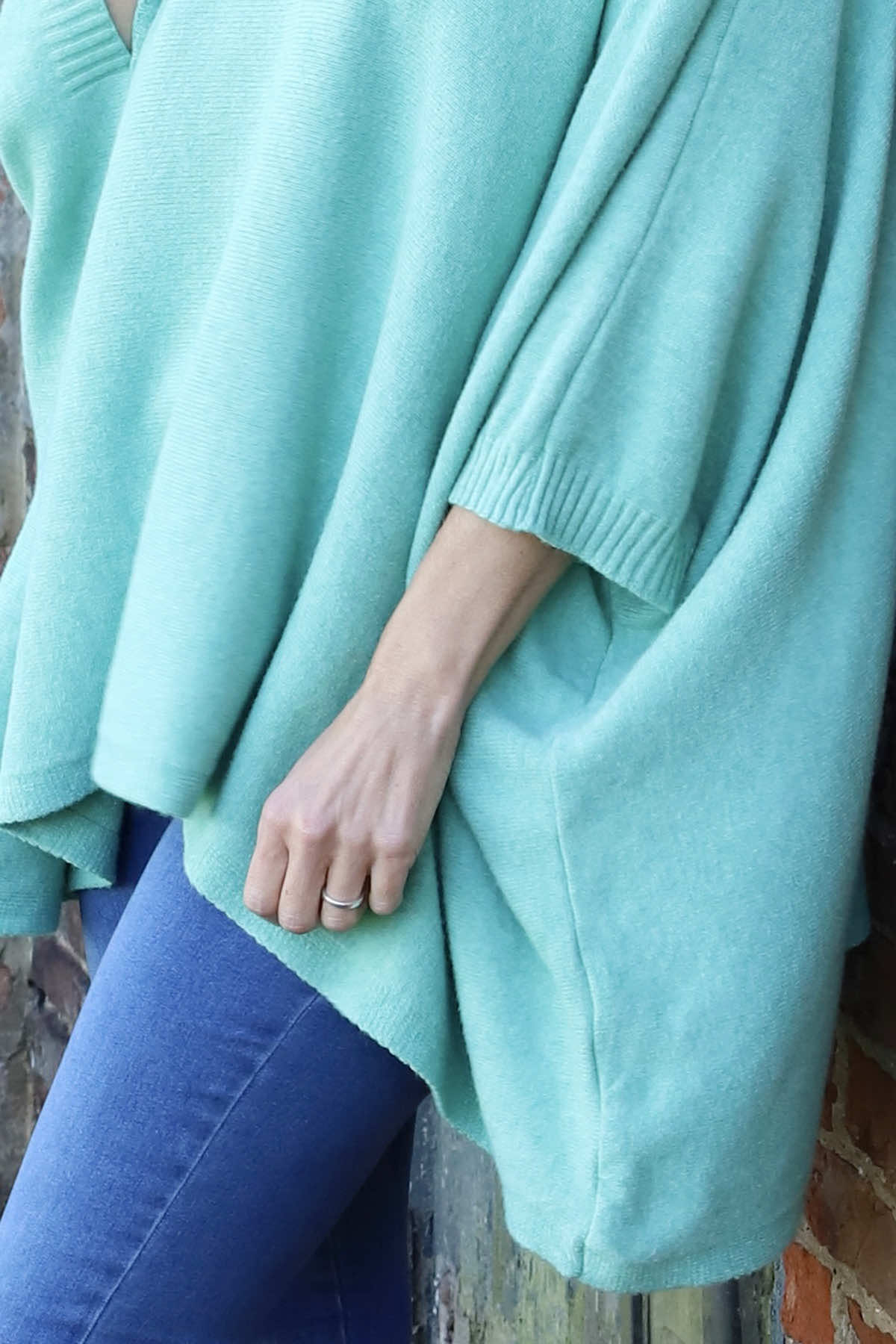 Saffron Knitted Jumper Mint