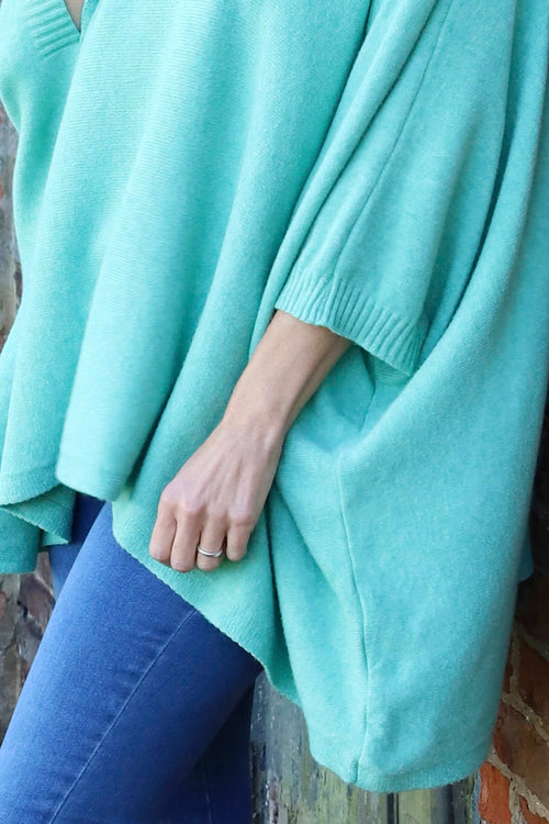 Saffron Knitted Jumper Mint - Image 3