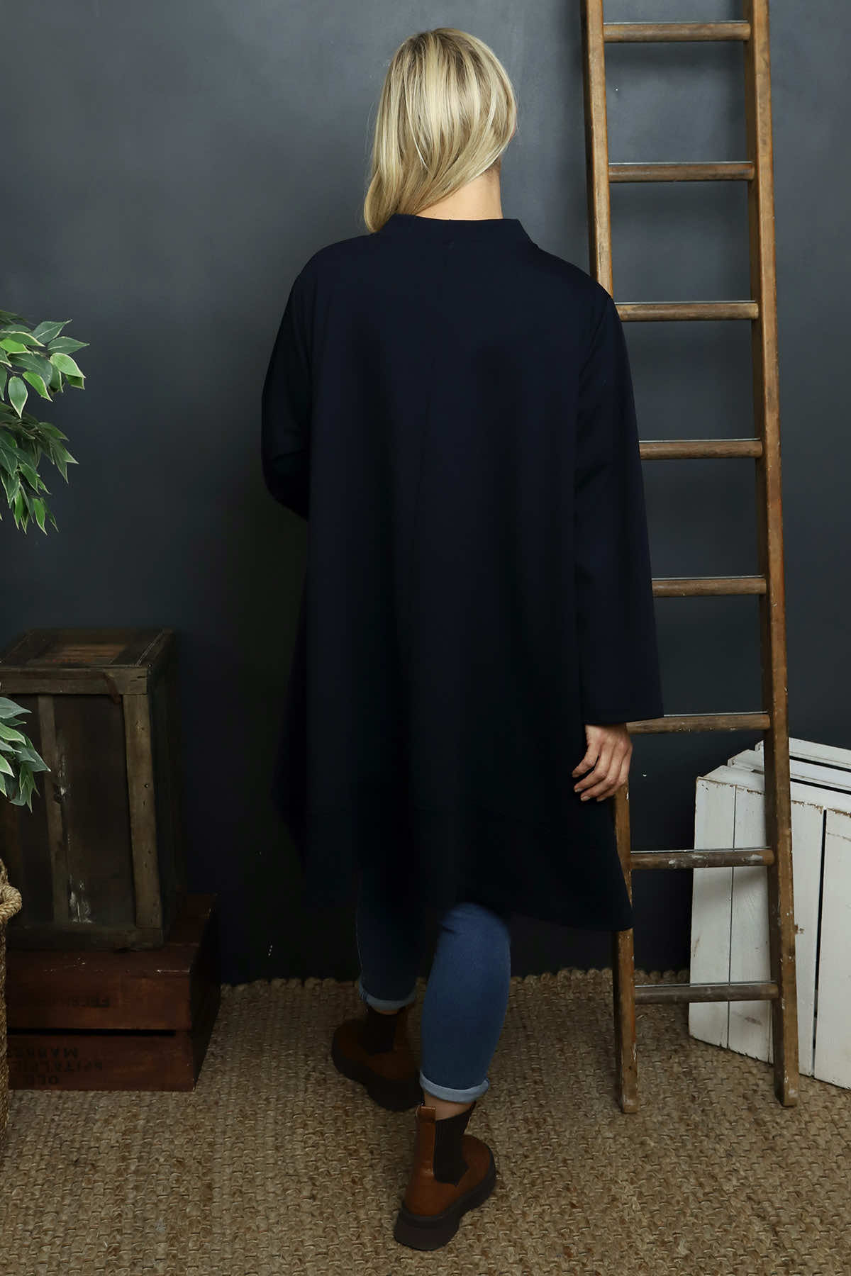 Ernestina Button Jacket Navy